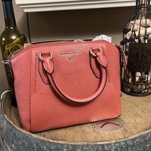 Michael Kors Sienna Leather Messenger Cinnamon
